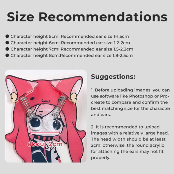Custom Ear Flick Acrylic Standees
Production time: 8-10 Workdays, US/EU/UK tariffs-free support - Image 5