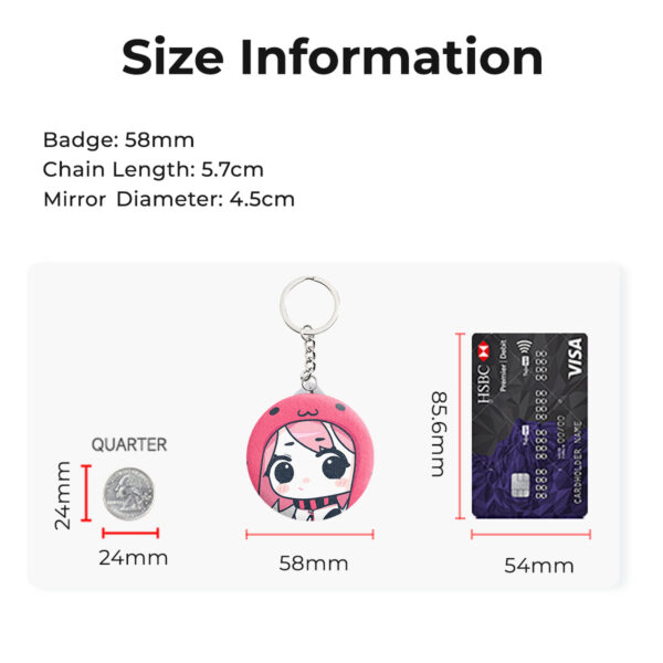 Custom Plush Badge Mirror Keychains
Production time: 8-10 Workdays, US/EU/UK tariffs-free support - Image 6