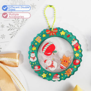 Custom Acrylic Christmas Wreath Shaker Pendant
Production time: 8-10 Workdays, US/EU/UK tariffs-free support
