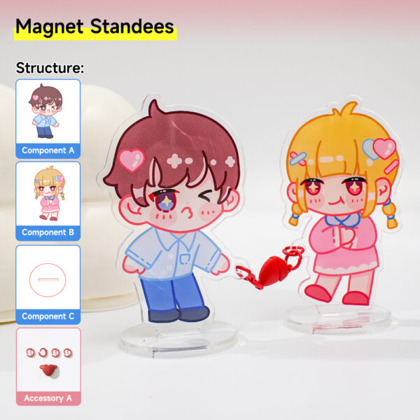 Custom Acrylic Magnet Standees
Production time: 5-7 Workdays, US/EU/UK tariffs-free support - Image 2