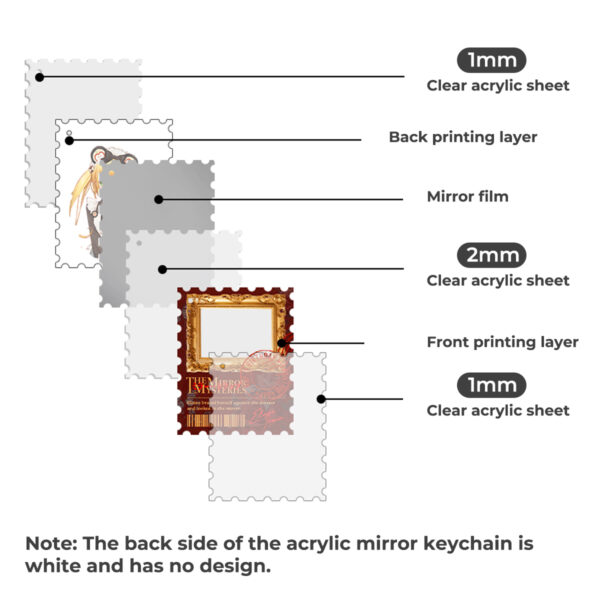 Custom Magic Mirror Perspective Acrylic Keychains
Production time: 8-10 Workdays, US/EU/UK tariffs-free support - Image 5
