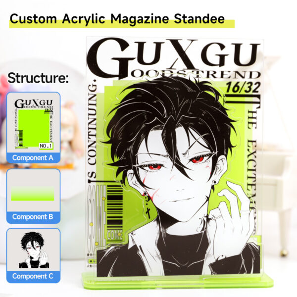 Custom Acrylic Magazine Standee
Production time: 5-7 Workdays, US/EU/UK tariffs-free support - Image 2