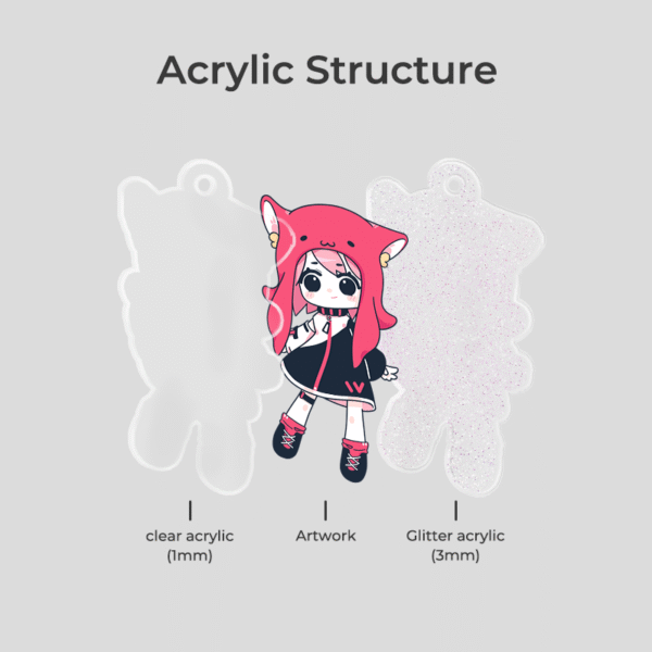 Custom Glitter Acrylic Keychains
Production time: 5-7 Workdays, US/EU/UK tariffs-free support - Image 10