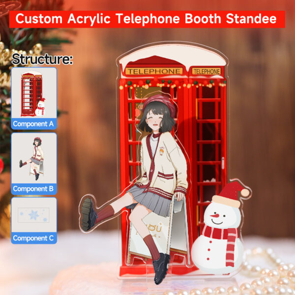 Custom Acrylic Telephone Booth Standee
Production time: 5-7 Workdays, US/EU/UK tariffs-free support - Image 3