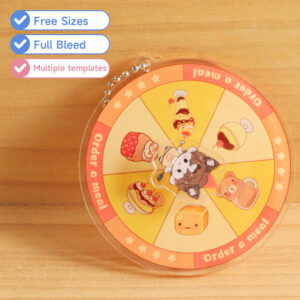 Custom Acrylic Decision Wheel Keychains
Production time: 5-7 Workdays, US/EU/UK tariffs-free support