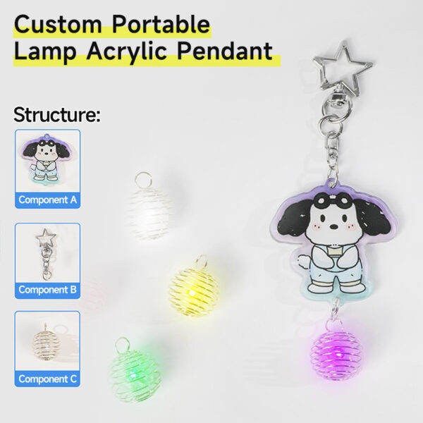 Custom Portable Lamp Acrylic Pendant
Production time: 5-7 Workdays, US/EU/UK tariffs-free support - Image 3