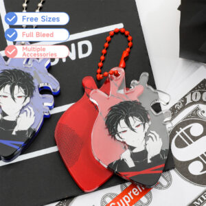 Custom Heart Two-piece Acrylic Pendant
Production time: 5-7 Workdays, US/EU/UK tariffs-free support