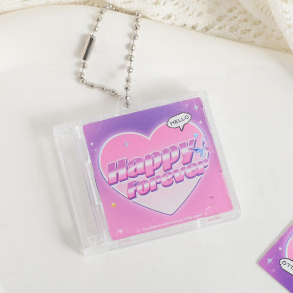 Custom Acrylic CD Keychains
Production time: 5-7 Workdays, US/EU/UK tariffs-free support