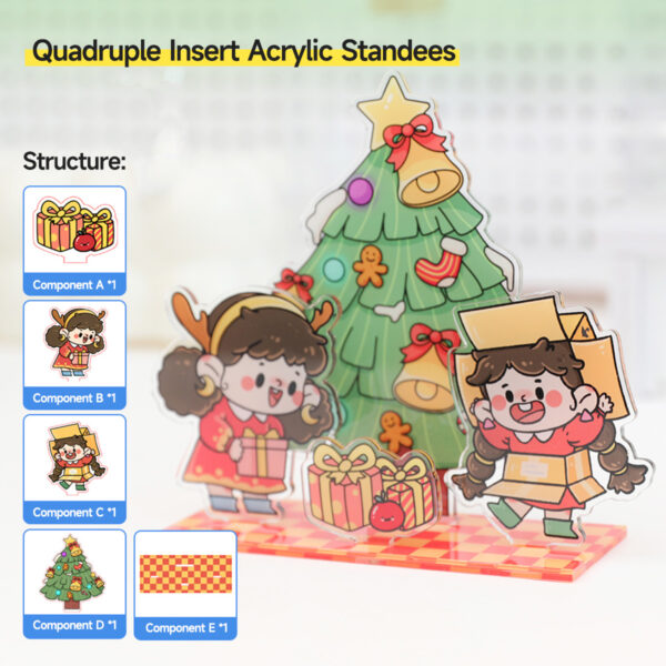 Custom Quadruple Insert Acrylic Standees
Production time: 5-7 Workdays, US/EU/UK tariffs-free support - Image 3